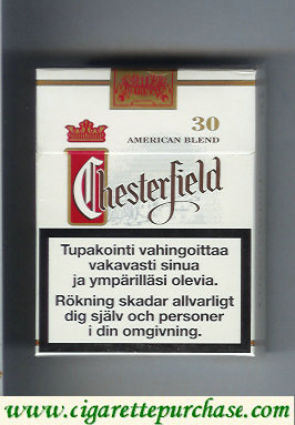 Chesterfield cigarettes american blend Full Flavor